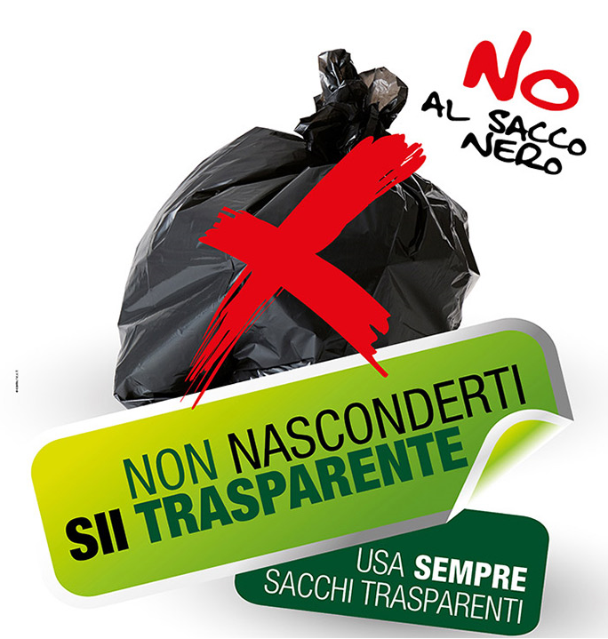 Disposizioni in materia di conferimento rifiuti - Divieto utilizzo sacchi neri